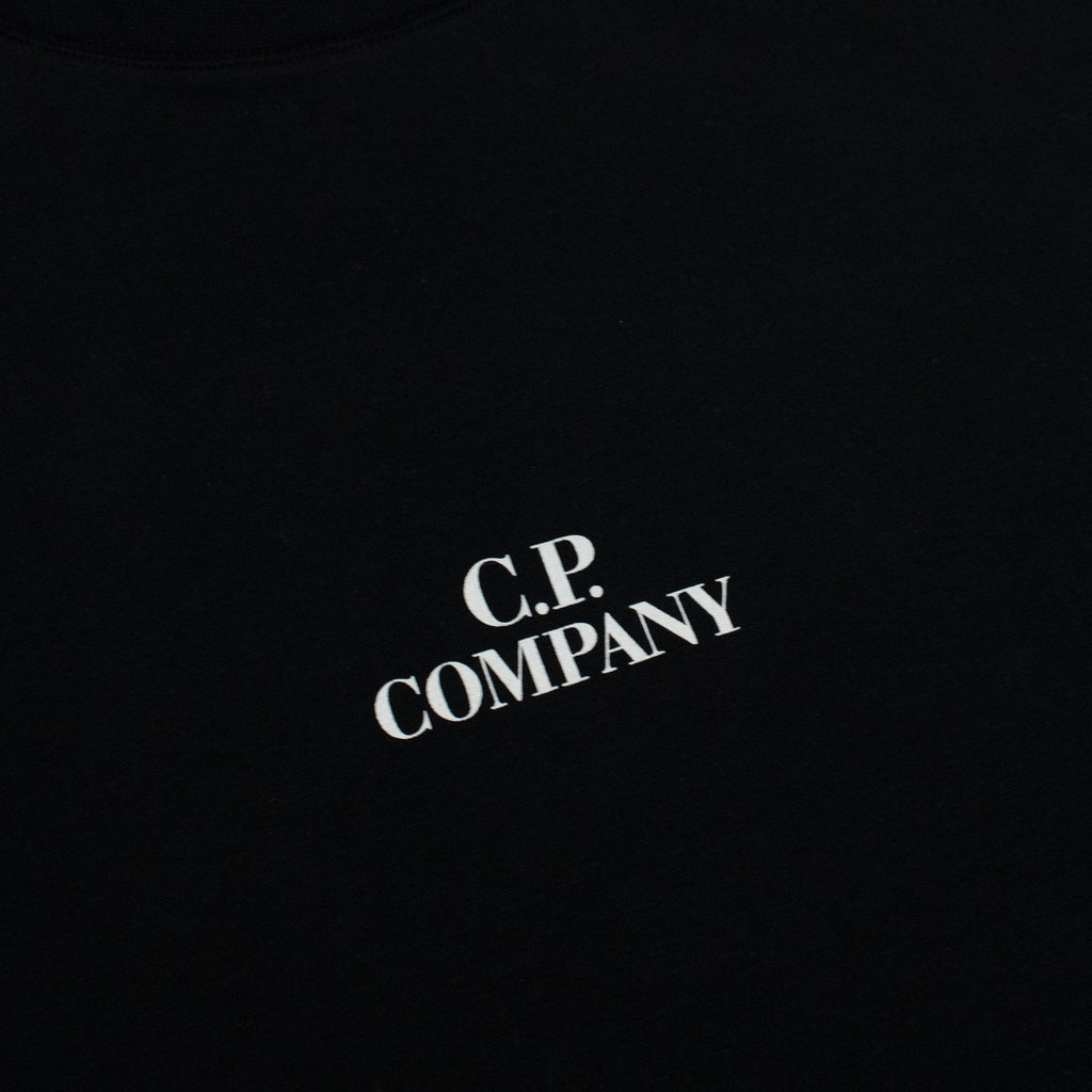 Cp Company 30/1 Graphic T Shirt Black 999