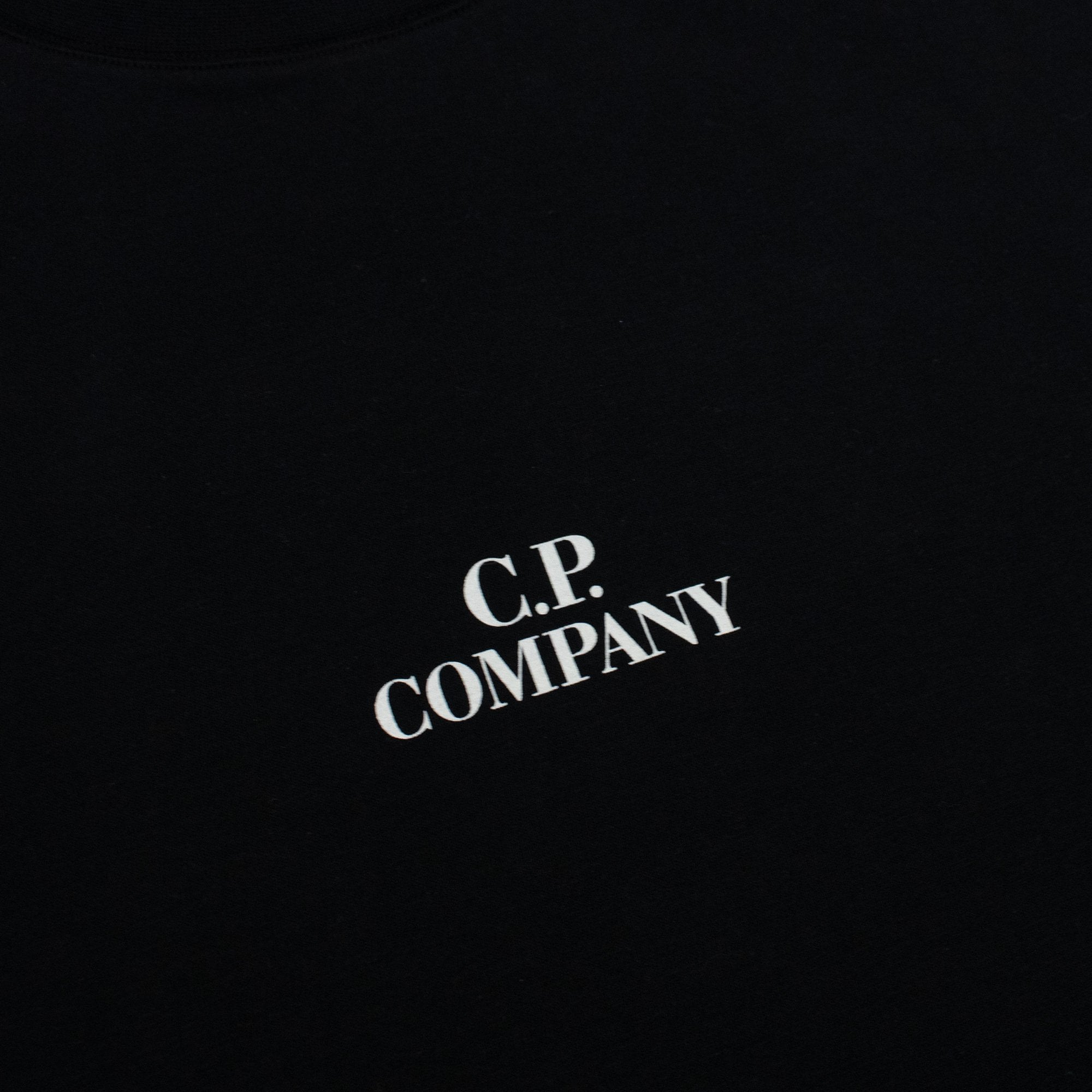 Cp Company 30/1 Graphic T Shirt Black 999
