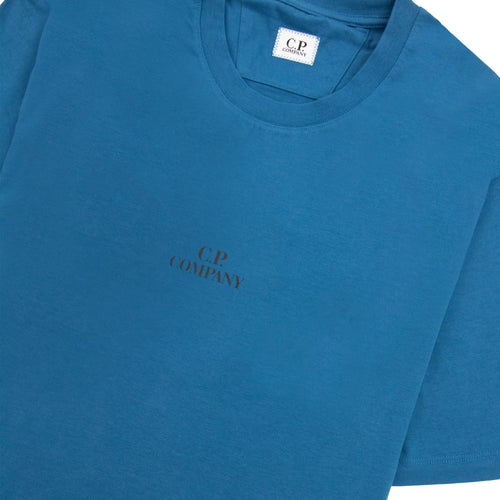 Cp Company 30/1 Graphic T Shirt Ink Blue 848