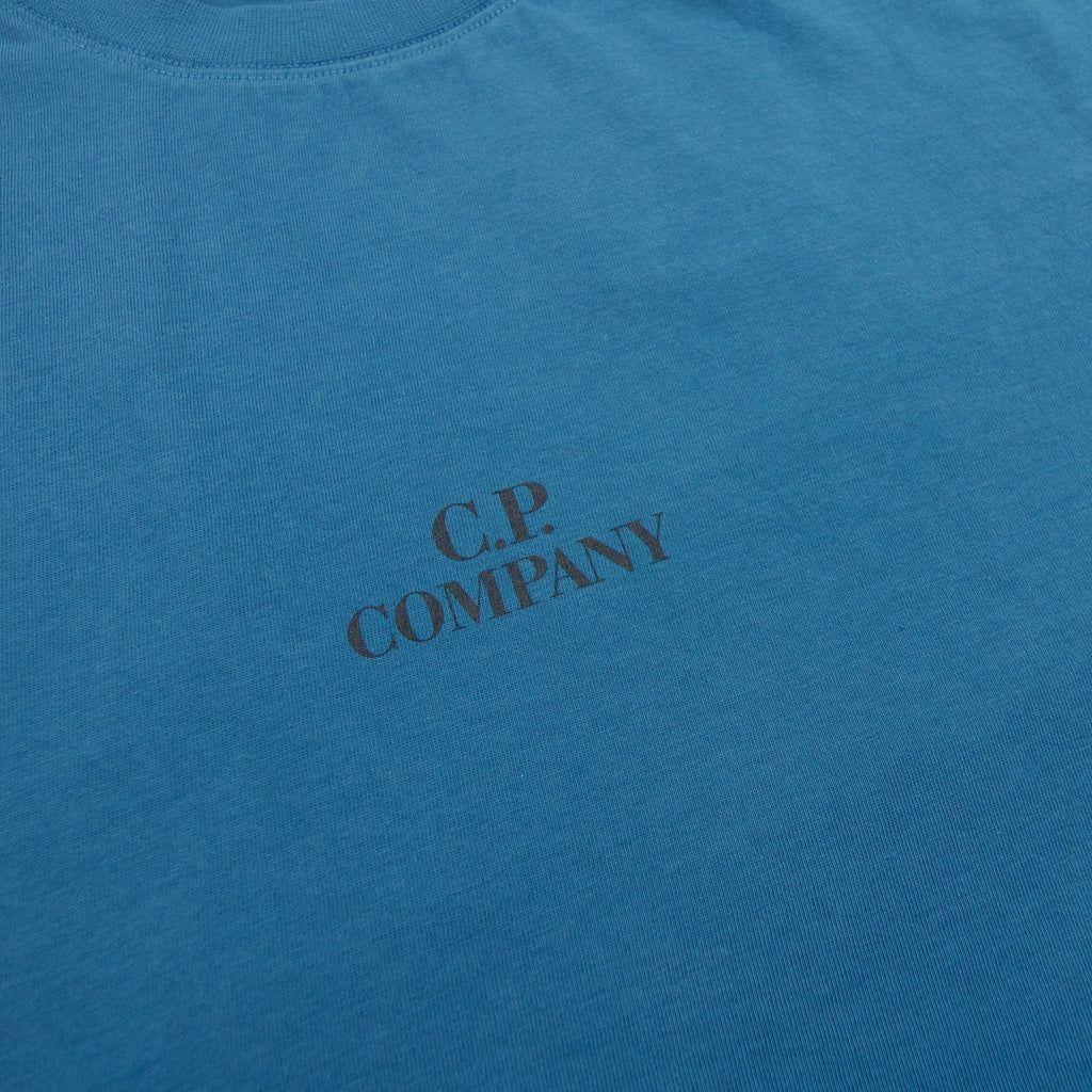 Cp Company 30/1 Graphic T Shirt Ink Blue 848