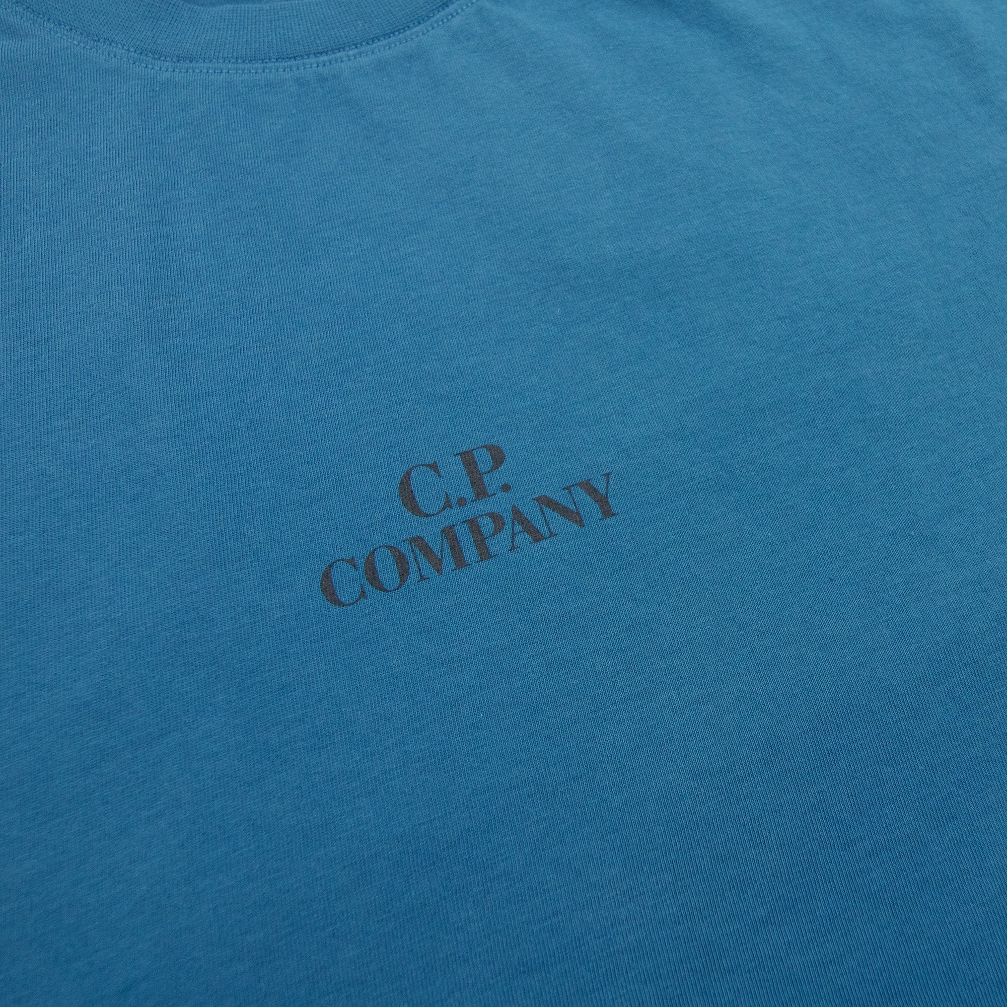Cp Company 30/1 Graphic T Shirt Ink Blue 848