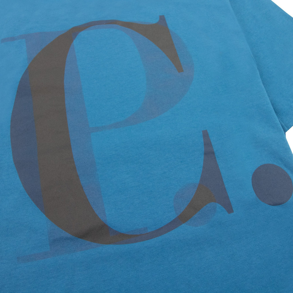 Cp Company 30/1 Graphic T Shirt Ink Blue 848