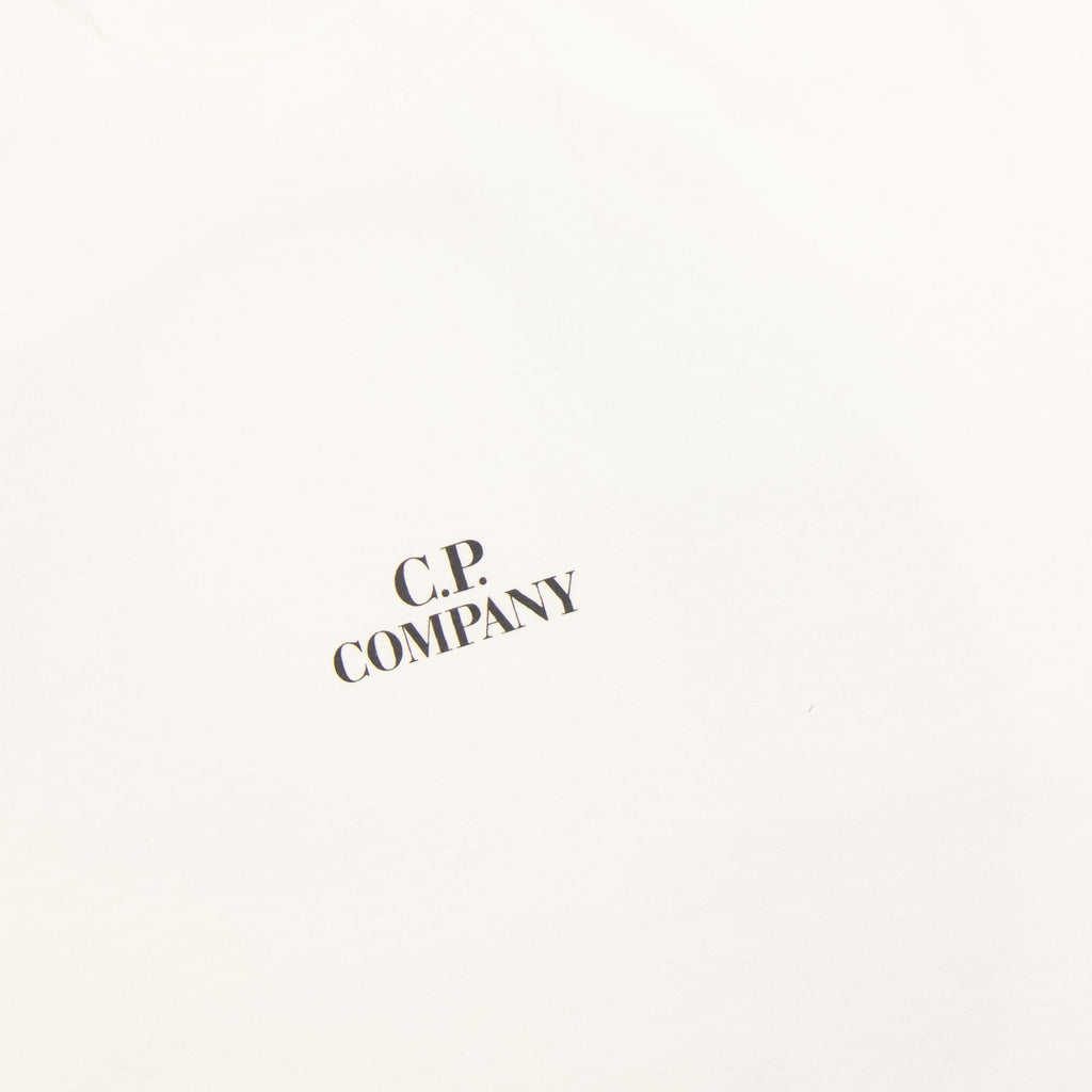 Cp Company 30/1 Graphic T Shirt White 103