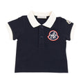 Moncler Junior Monogram Polo Shirt Navy 778