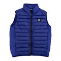 Stone Island Junior G0224 Hooded Down Blouson Gilet Blue V0022