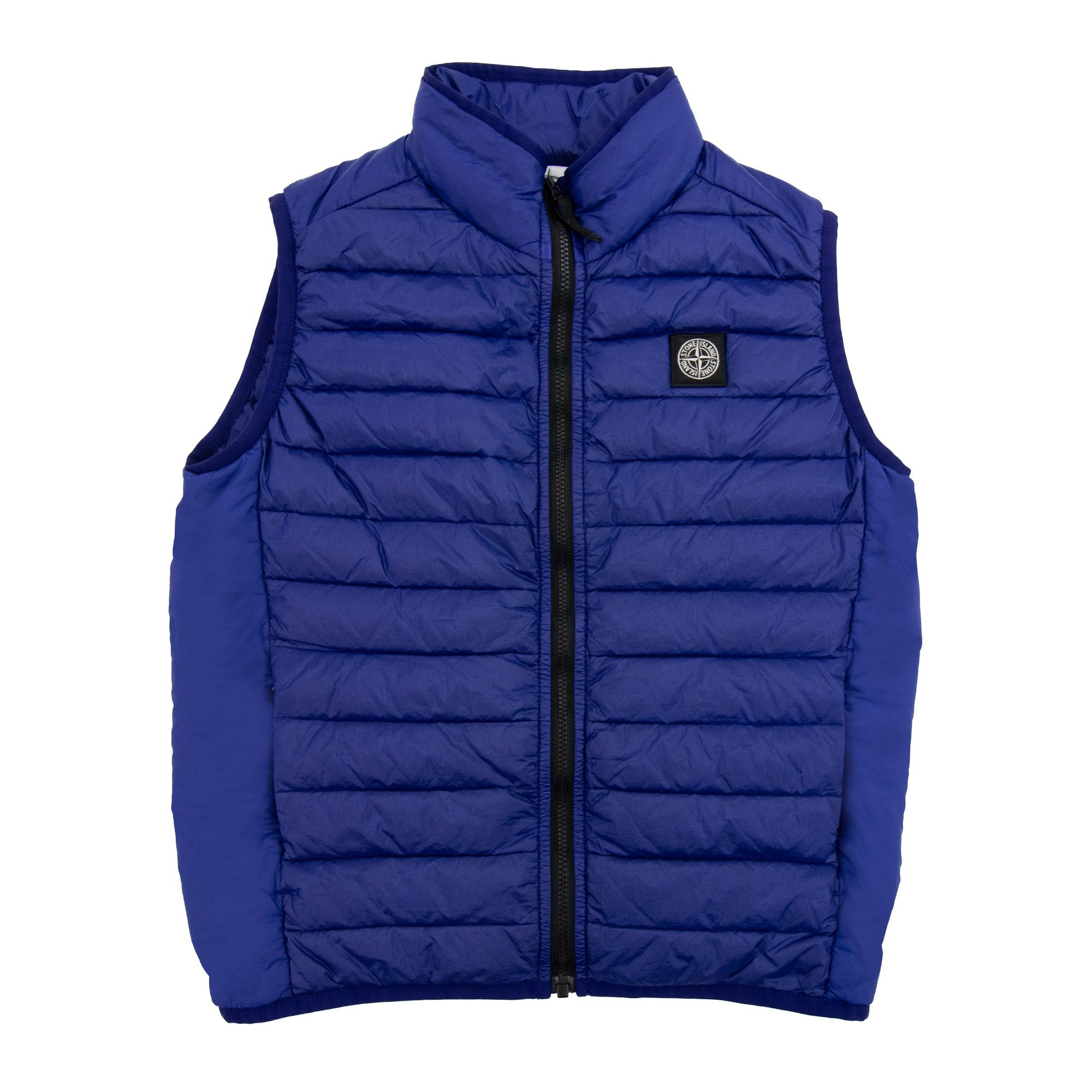 Stone Island Junior G0224 Hooded Down Blouson Gilet Blue V0022