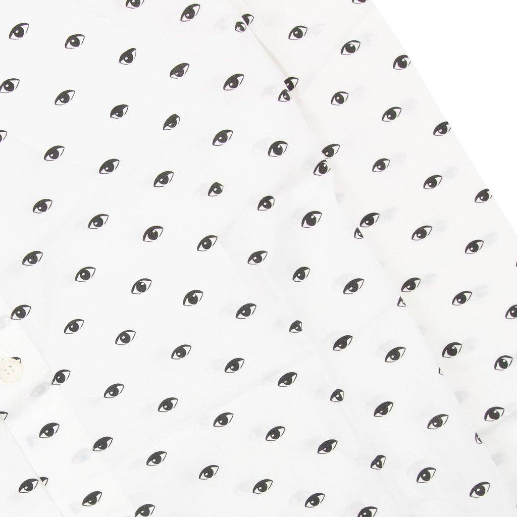Kenzo Eye Printed Slim Fit L/s Shirt White 001