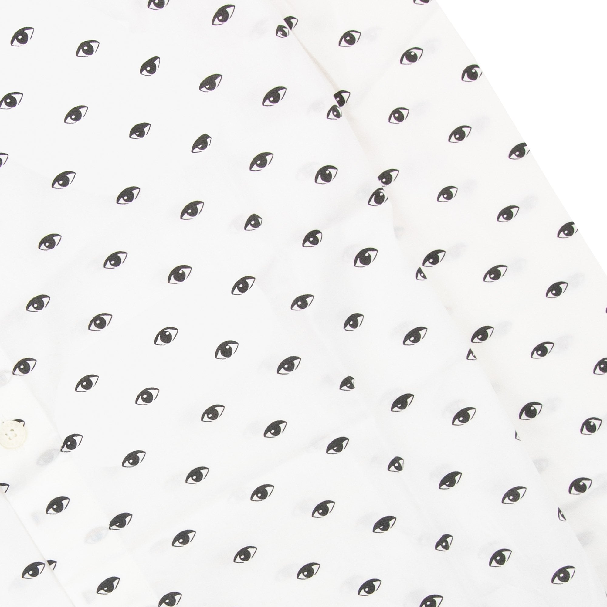 Kenzo Eye Printed Slim Fit L/s Shirt White 001