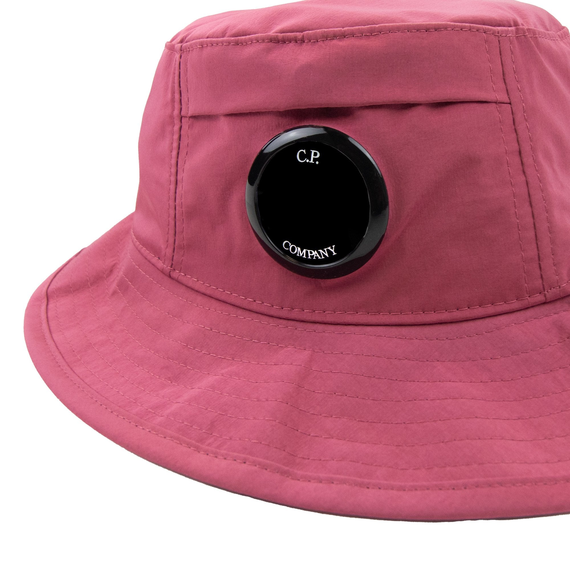 Cp Company Chrome R Lens Bucket Hat Red Bud 577