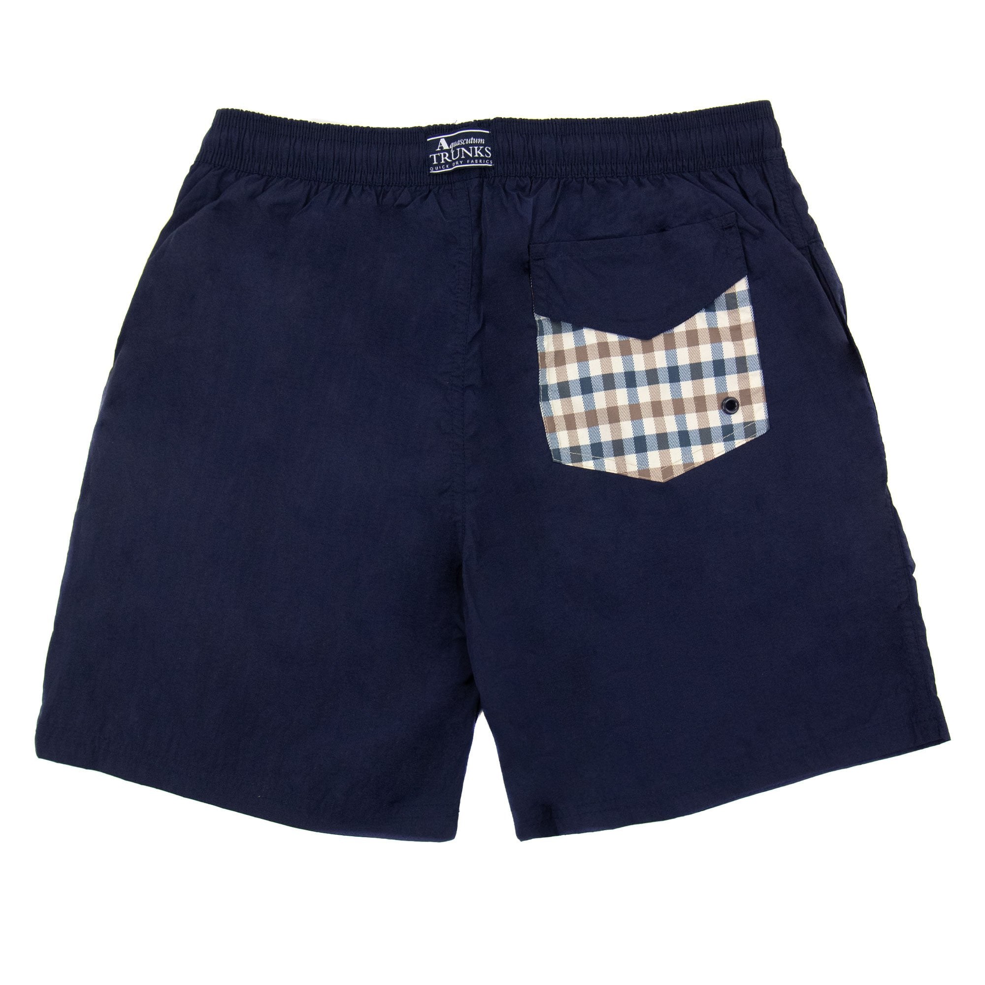 Aquascutum Beach Check Pocket Nylon Shorts Navy 11