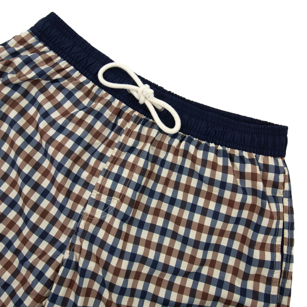Aquascutum Beach Iconic Volley Nylon Shorts Club Check 28
