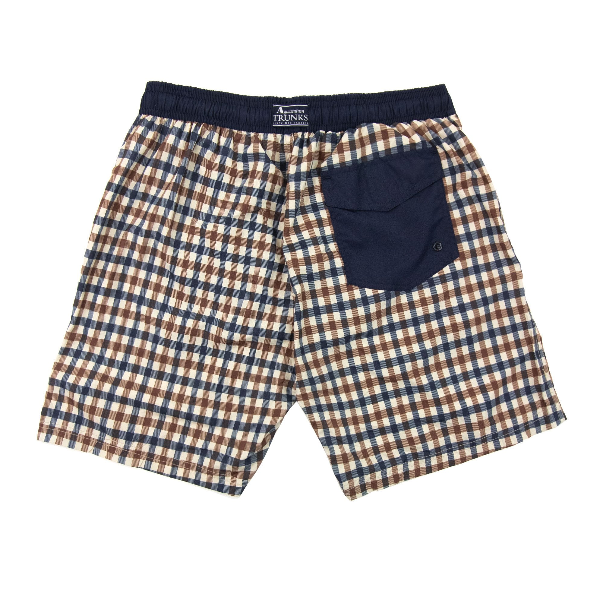 Aquascutum Beach Iconic Volley Nylon Shorts Club Check 28