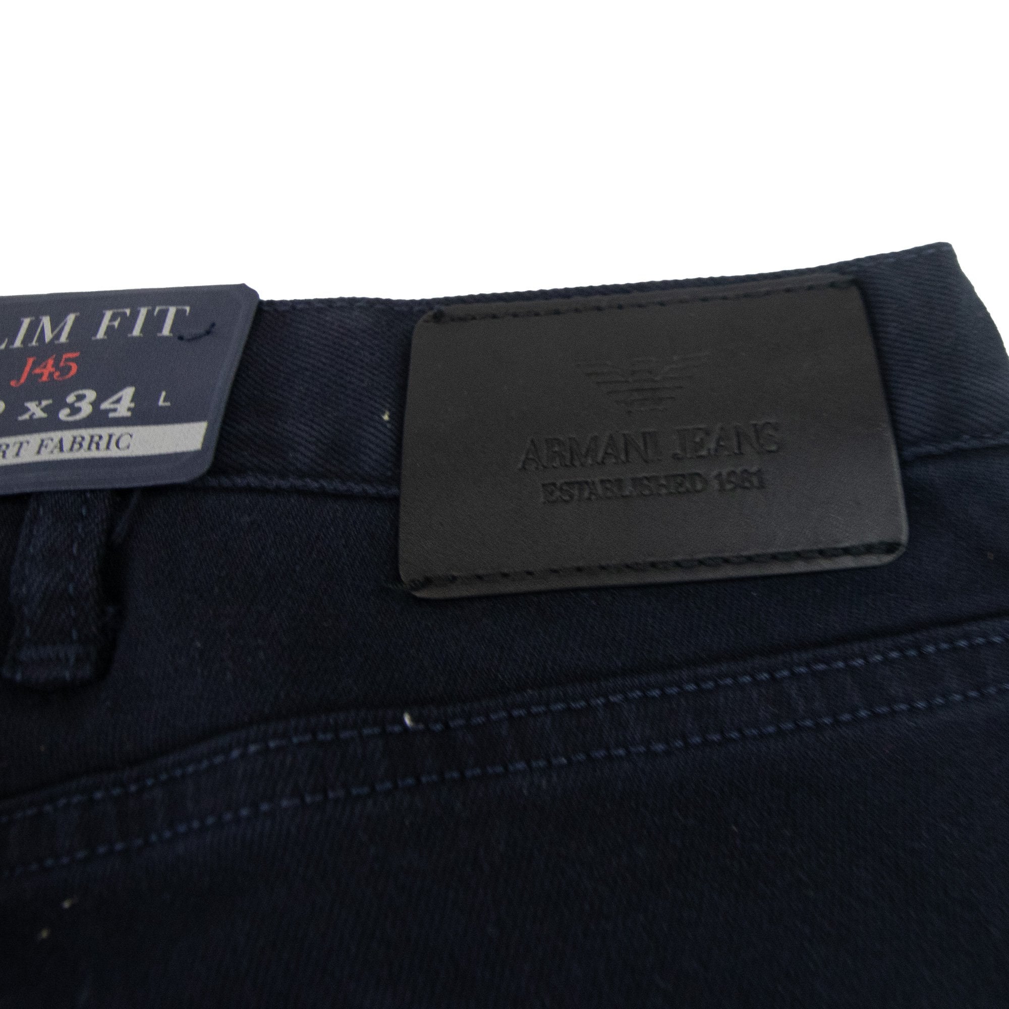 Armani Jeans J45 Slim Fit Jean Navy