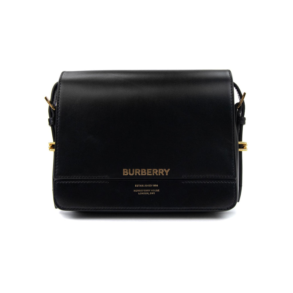 Burberry Woman Grace Small Leather Bag Black