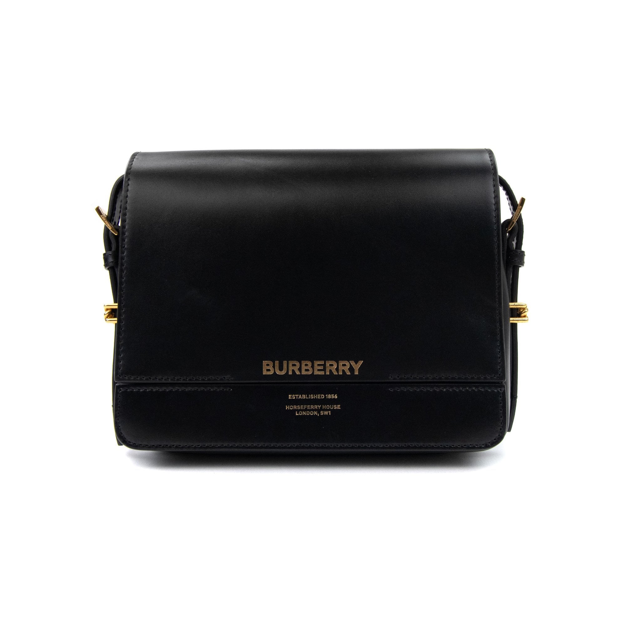Burberry Woman Grace Small Leather Bag Black