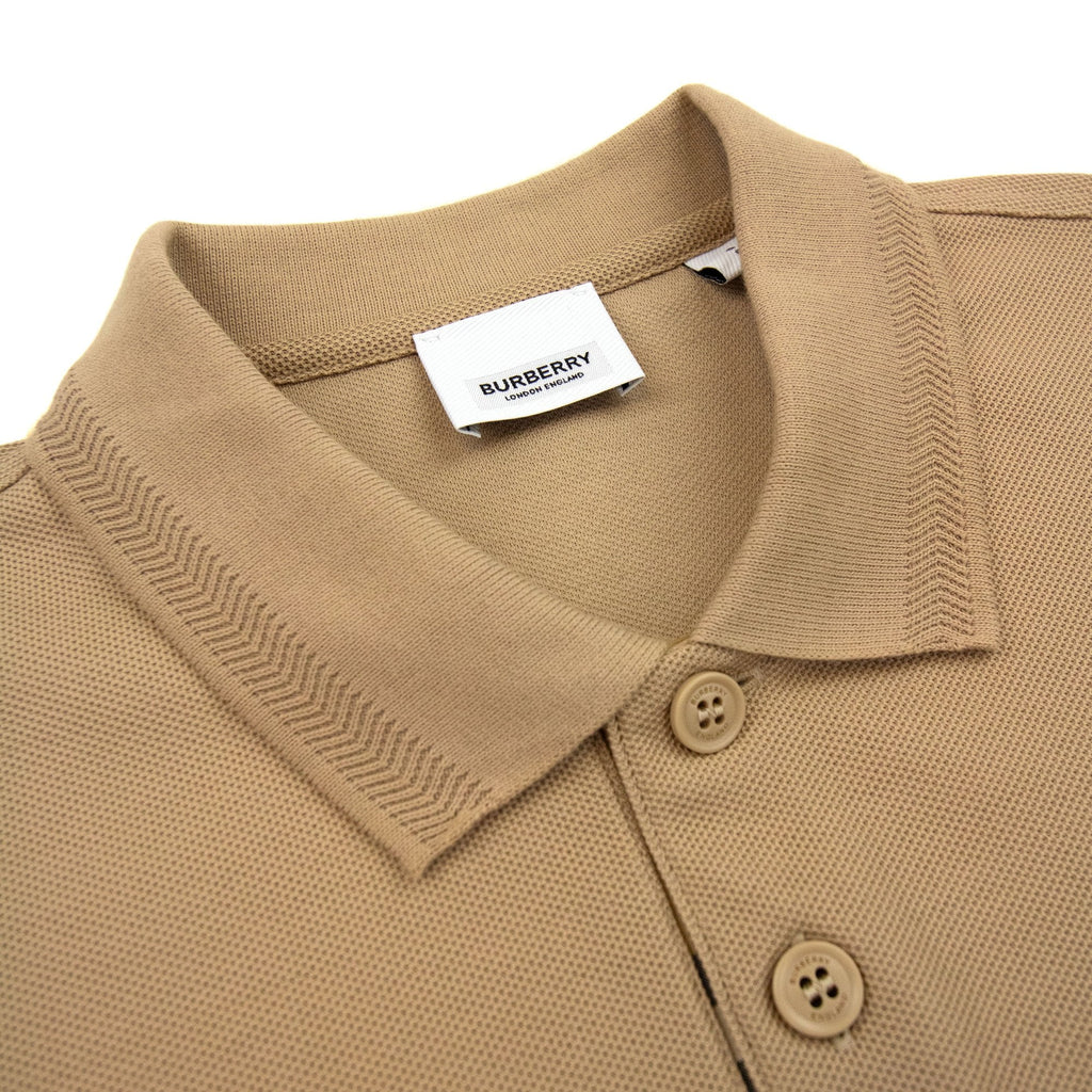 Burberry Manzoni Classic Logo Short Sleeve Polo Soft Fawn