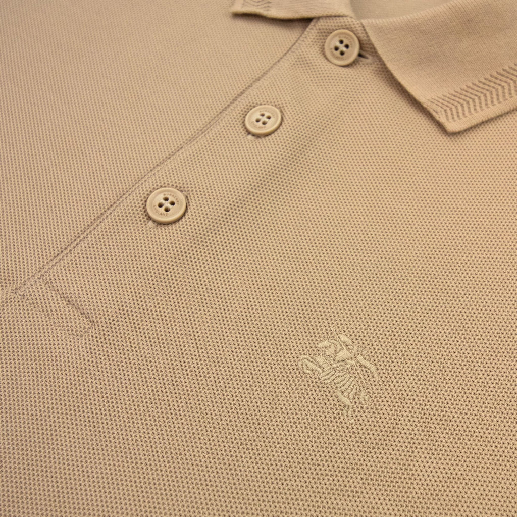 Burberry Manzoni Classic Logo Short Sleeve Polo Soft Fawn