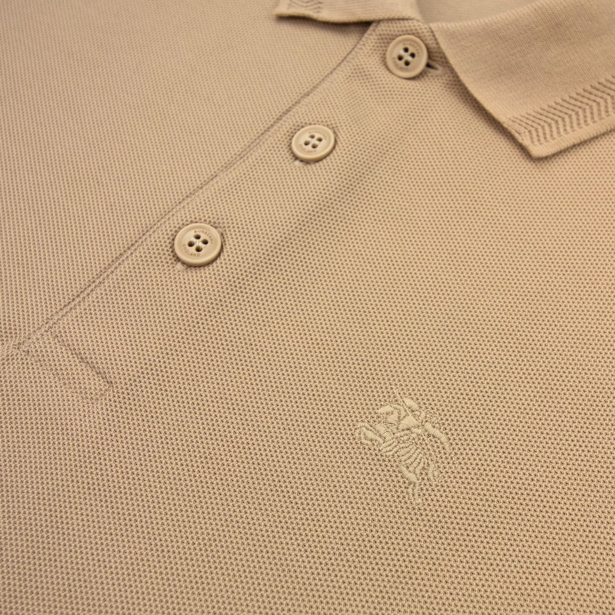 Burberry Manzoni Classic Logo Short Sleeve Polo Soft Fawn
