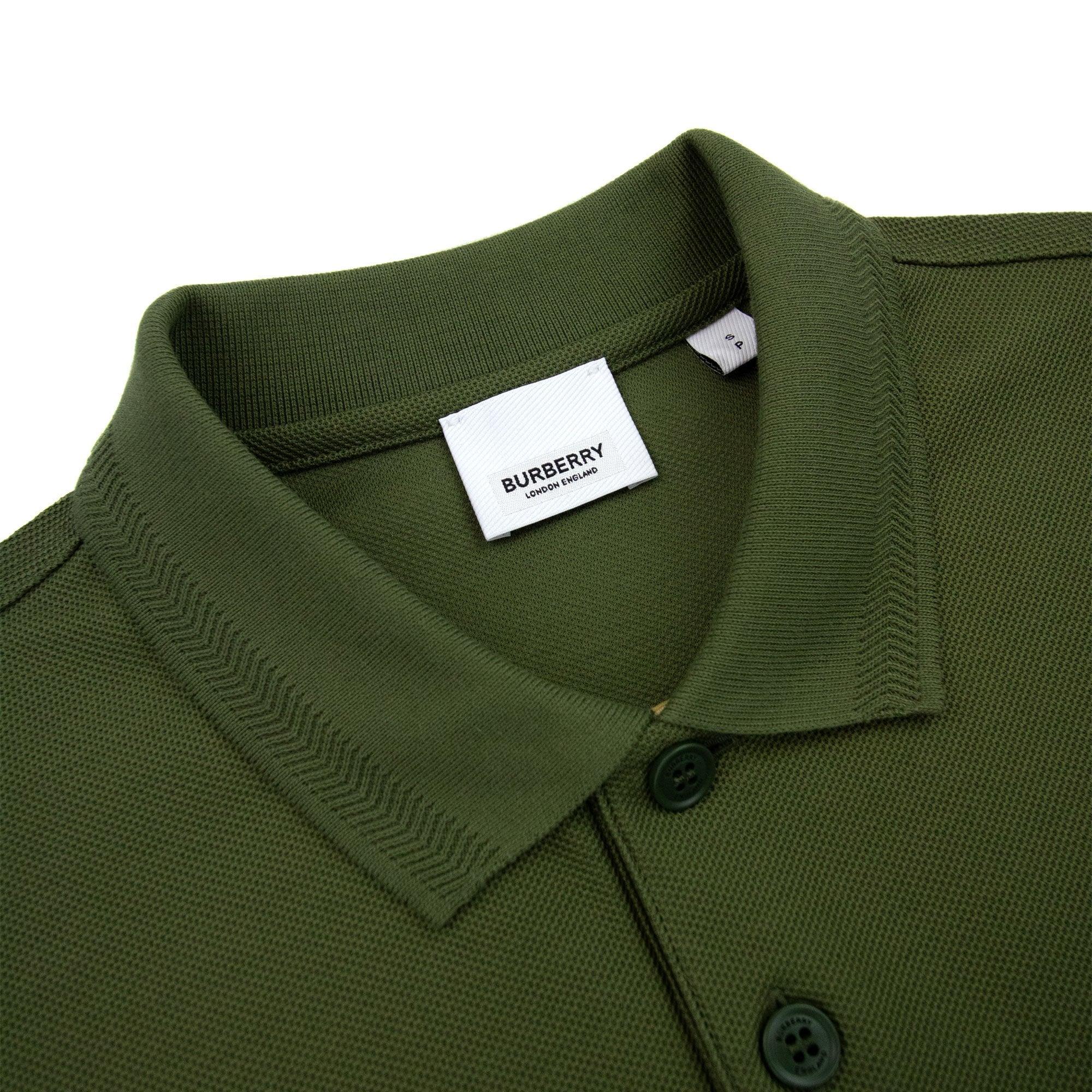 Burberry Manzoni Classic Logo Short Sleeve Polo Olive