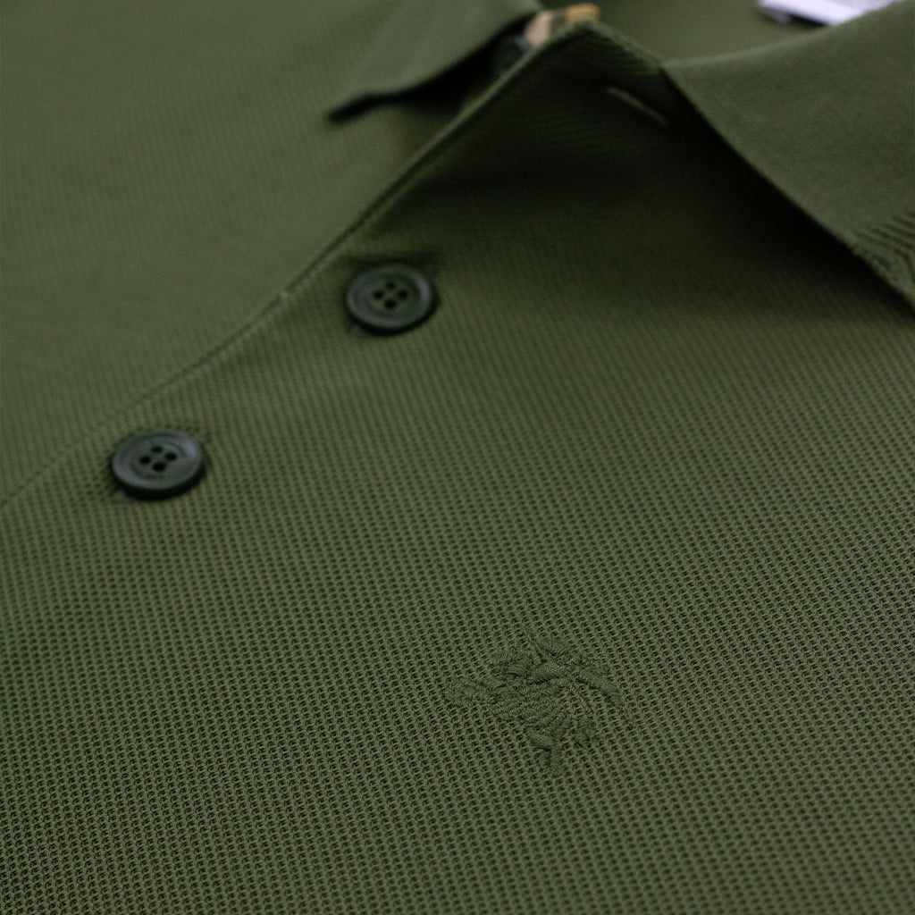 Burberry Manzoni Classic Logo Short Sleeve Polo Olive