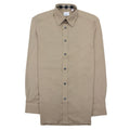 Burberry Check Collar Shirt Dark Honey
