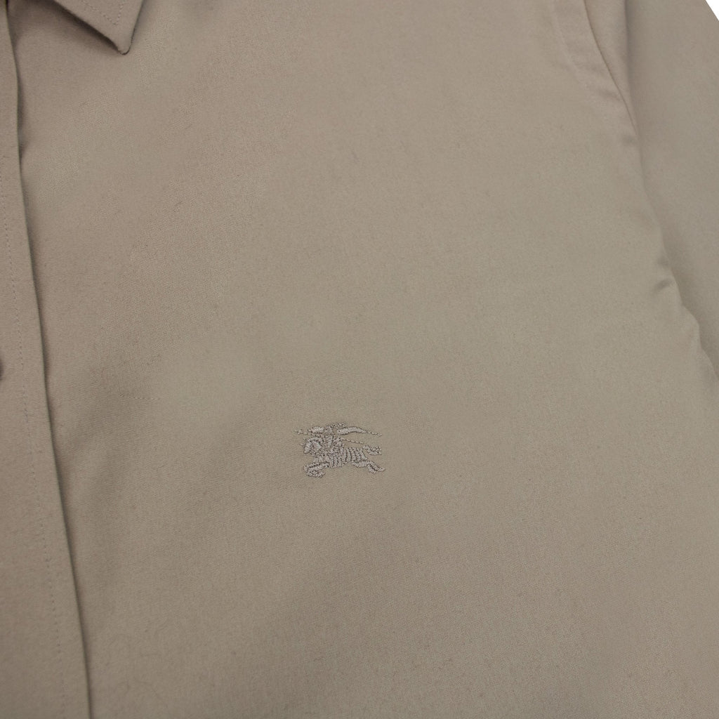 Burberry Check Collar Shirt Dark Honey