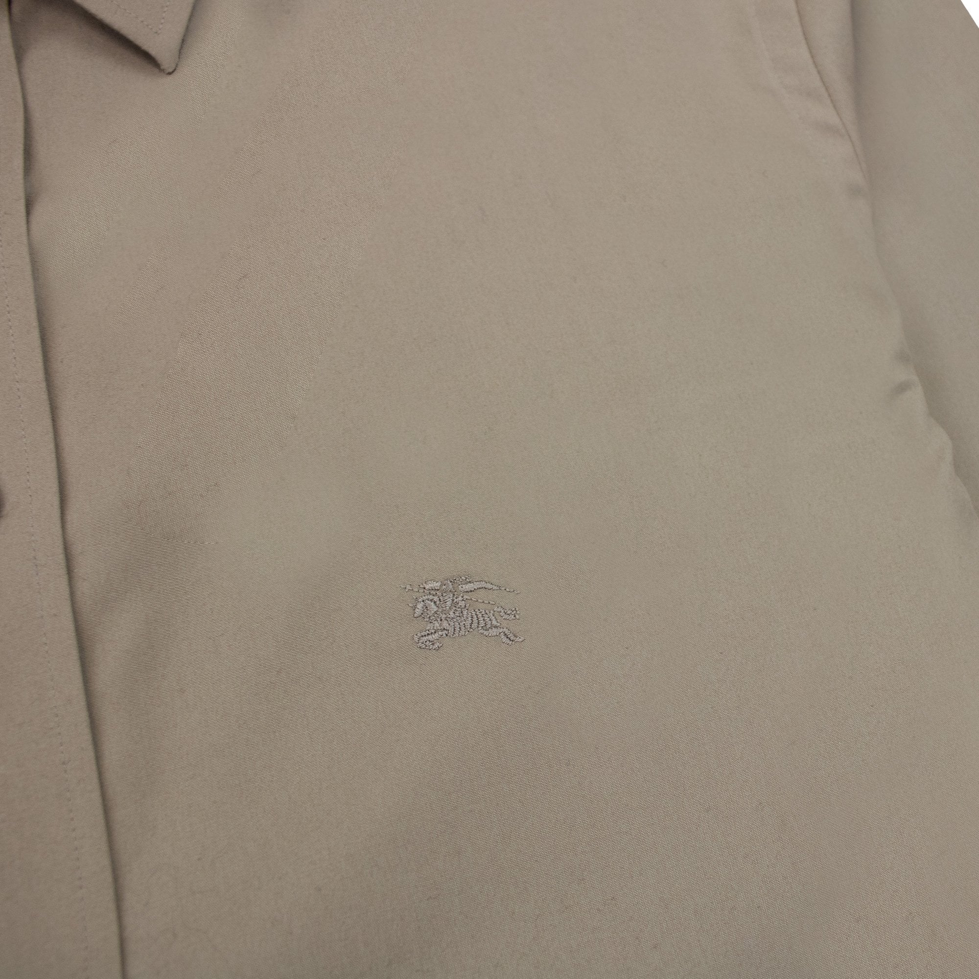 Burberry Check Collar Shirt Dark Honey