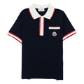 Moncler Junior Colour Block S/s Polo Navy 778