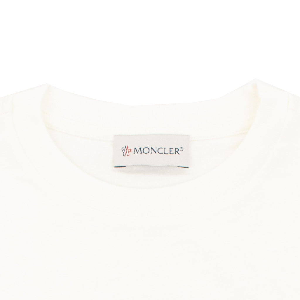 Moncler Junior Logo Motive T Shirt White 034