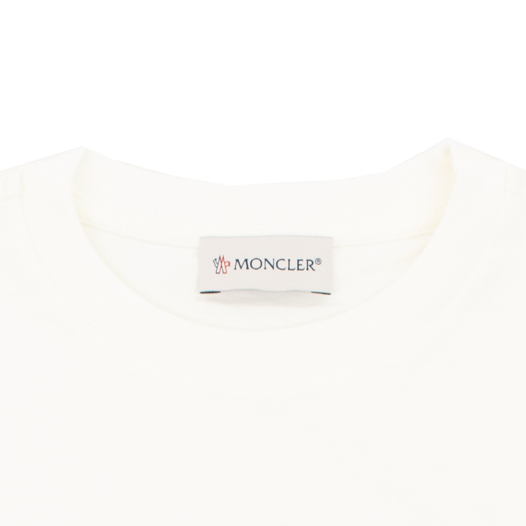 Moncler Junior Logo Motive T Shirt White 034