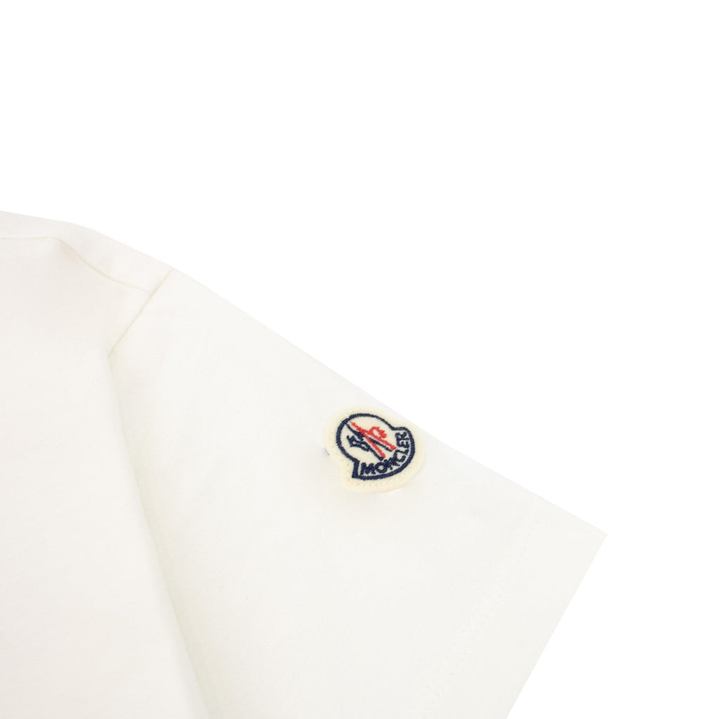 Moncler Junior Logo Motive T Shirt White 034