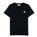 Moncler Junior Patch Logo S/s T Shirt Black 999