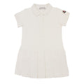 Moncler Junior Polo Shirt Dress White 034