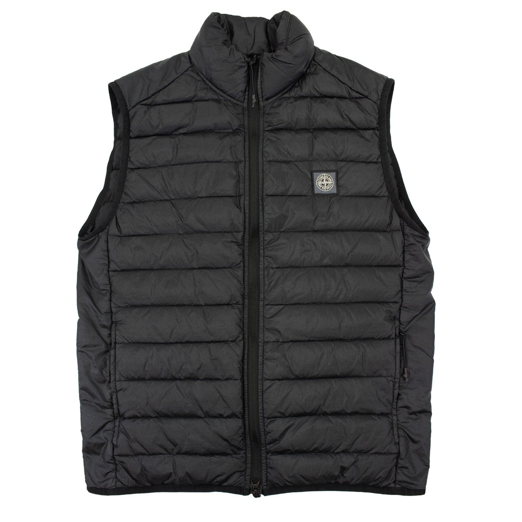 Stone Island G0524 Loom Woven Chambers R Nylon Down Tc Gilet Black V0029