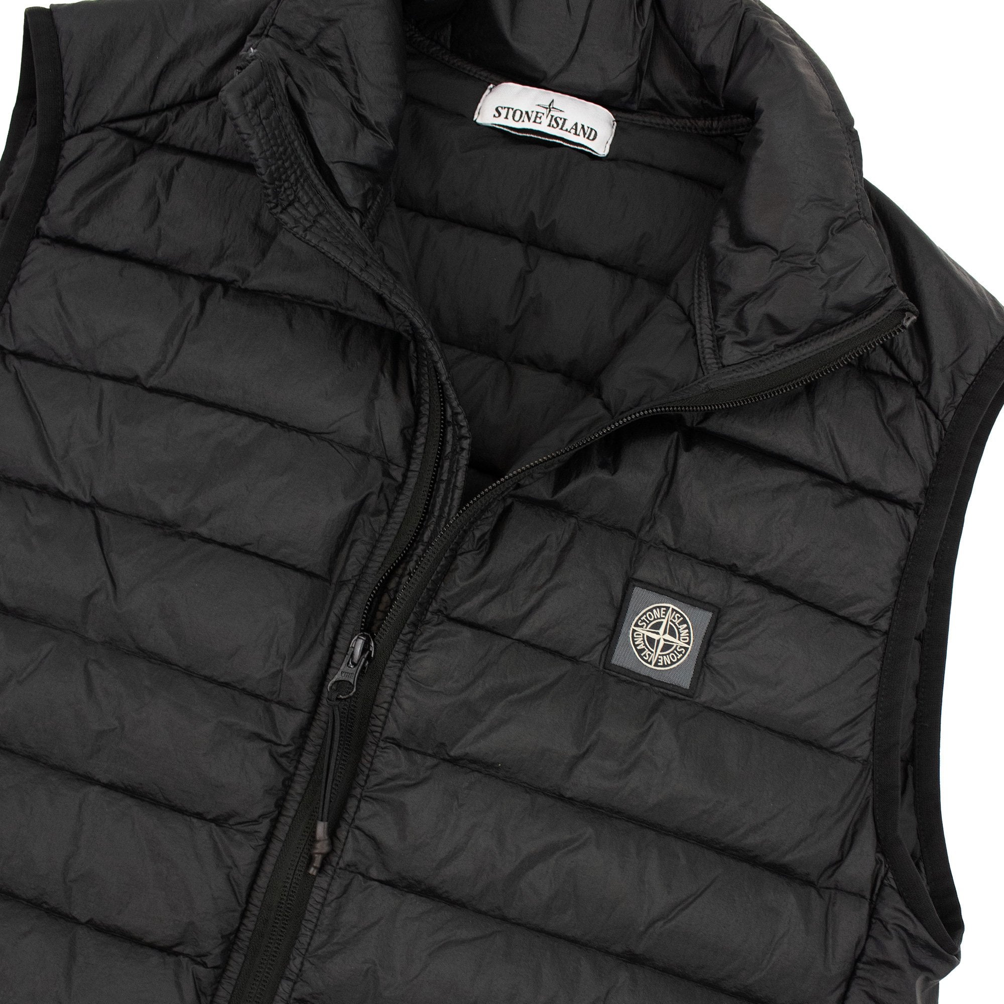 Stone Island G0524 Loom Woven Chambers R Nylon Down Tc Gilet Black V0029