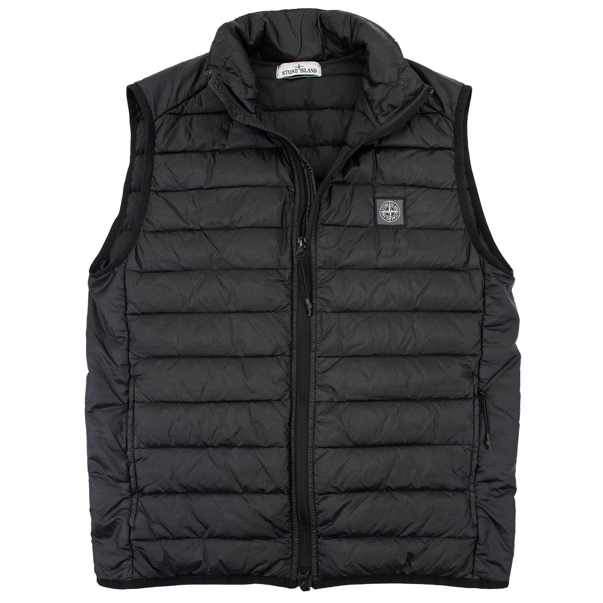 Stone Island G0524 Loom Woven Chambers R Nylon Down Tc Gilet Black V0029