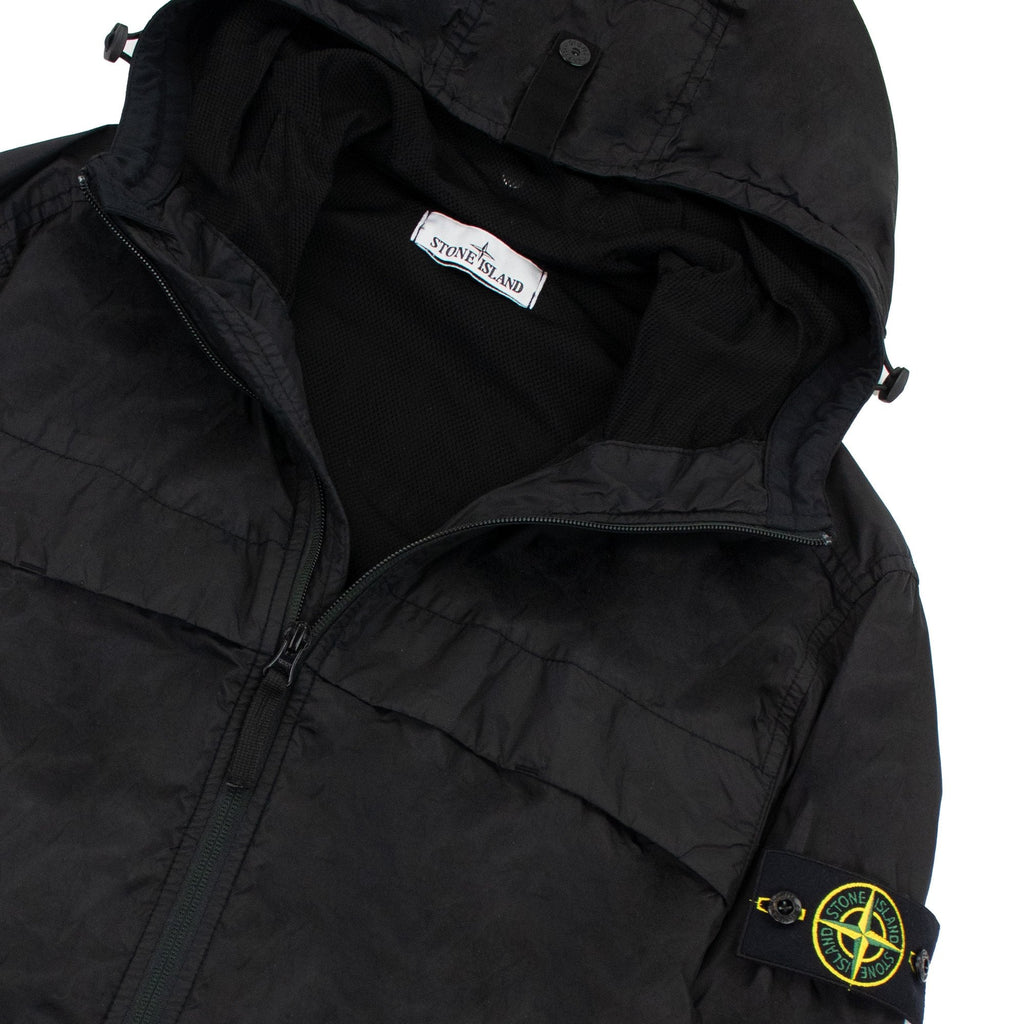 Stone Island 409222 Garment Dyed Crinkle Reps Black V0029