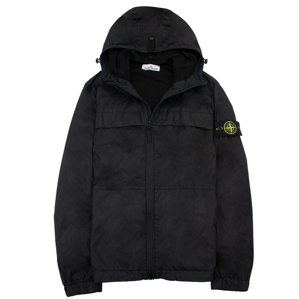 Stone Island 409222 Garment Dyed Crinkle Reps Black V0029