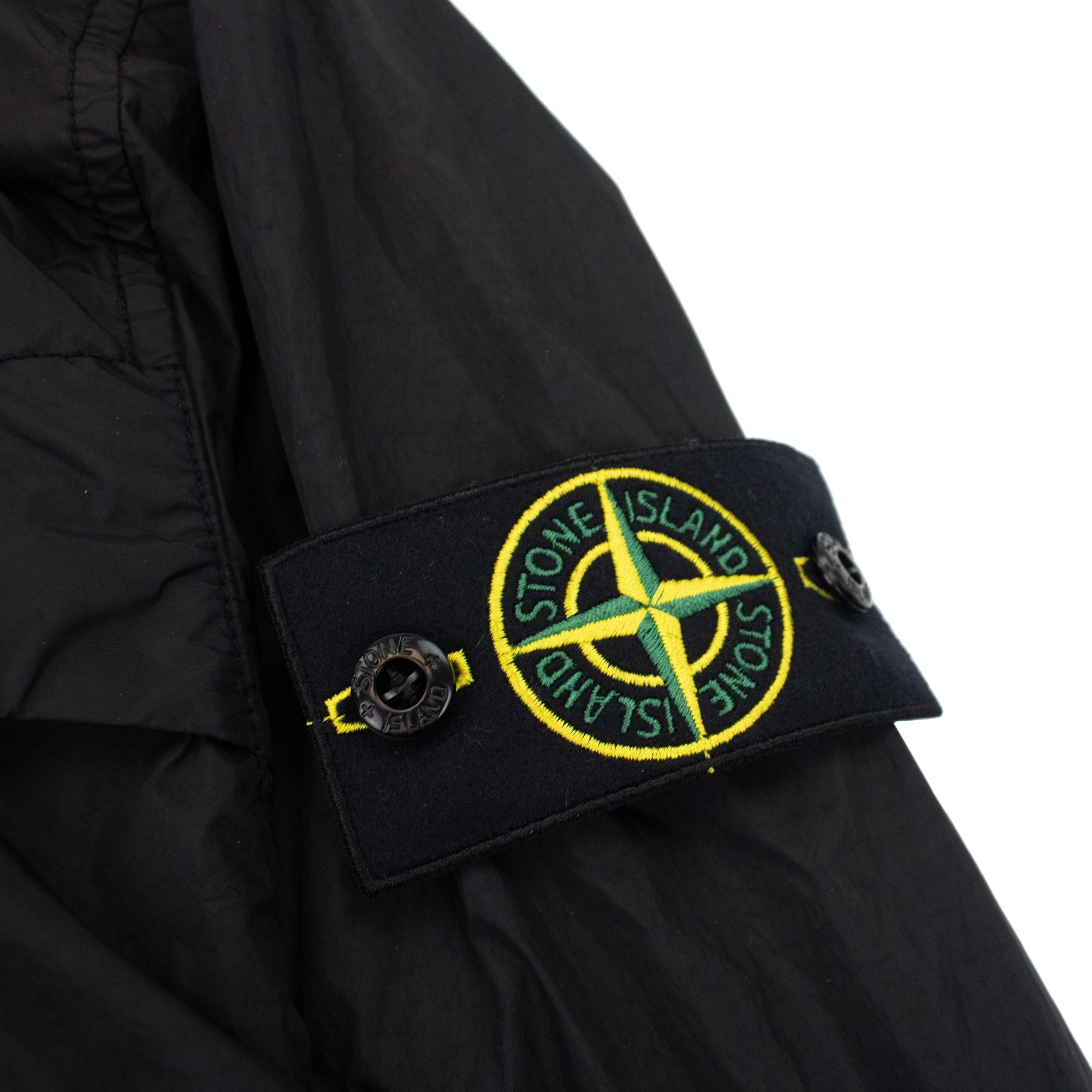 Stone Island 409222 Garment Dyed Crinkle Reps Black V0029