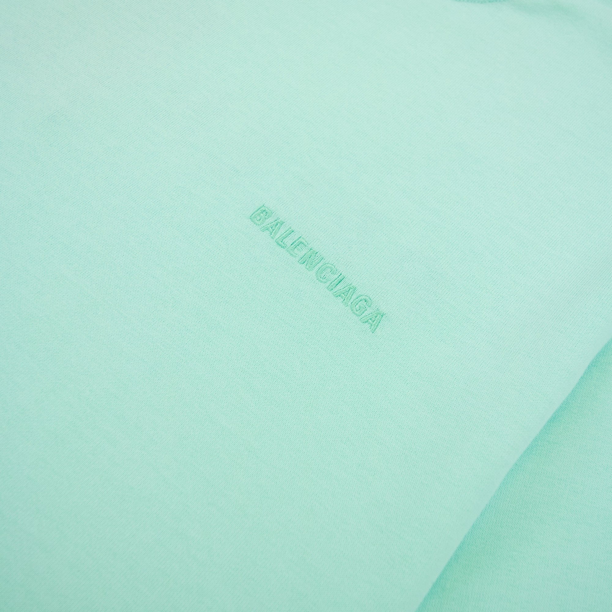 Balenciaga Logo Crewneck T Shirt Mint Green 3062