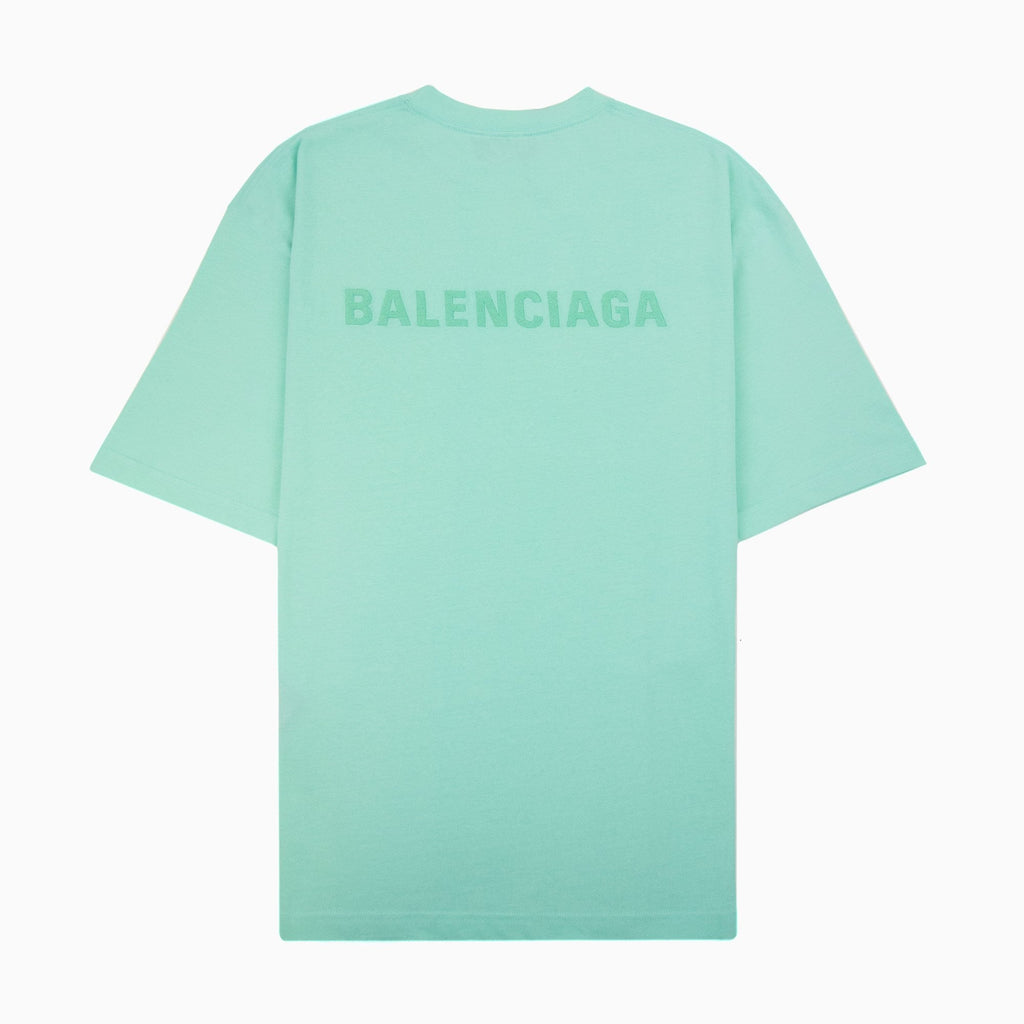 Balenciaga Logo Crewneck T Shirt Mint Green 3062