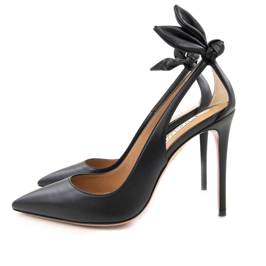 Aquazzura Bow Tie Pump Nappa 105 Black