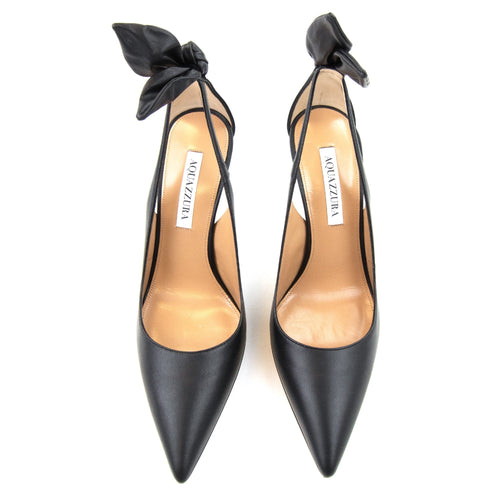 Aquazzura Bow Tie Pump Nappa 105 Black