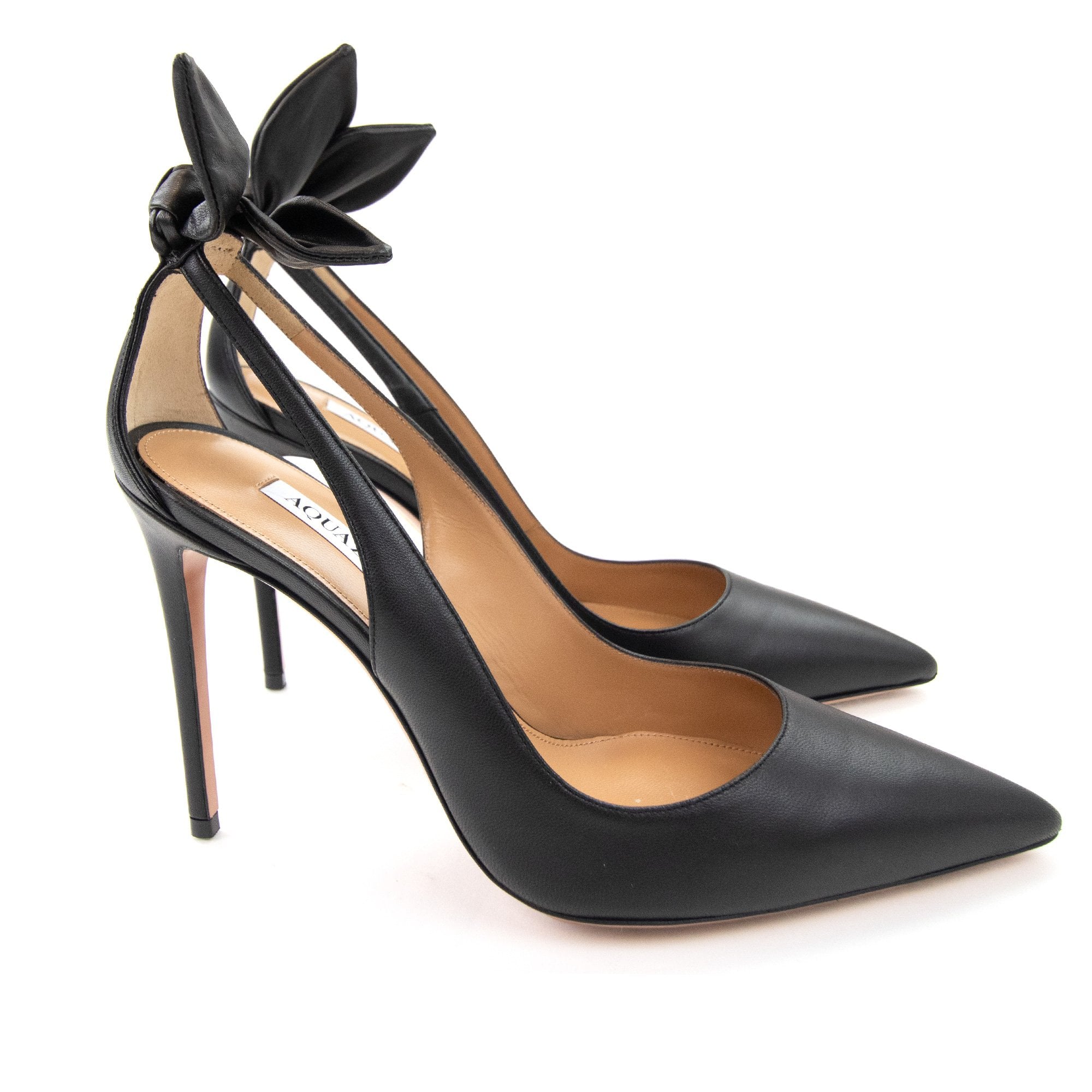 Aquazzura Bow Tie Pump Nappa 105 Black