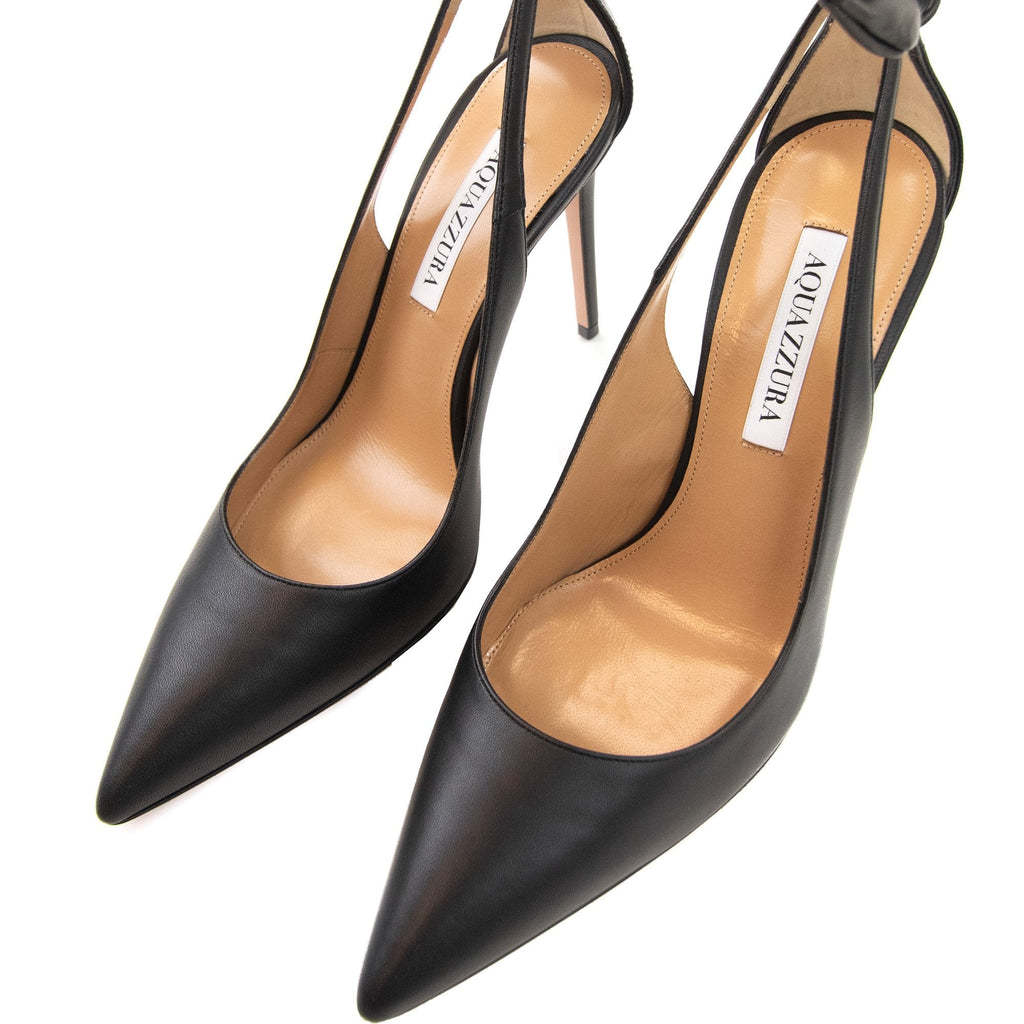 Aquazzura Bow Tie Pump Nappa 105 Black