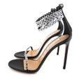 Aquazzura Forever Crystal Sandal 105 Black