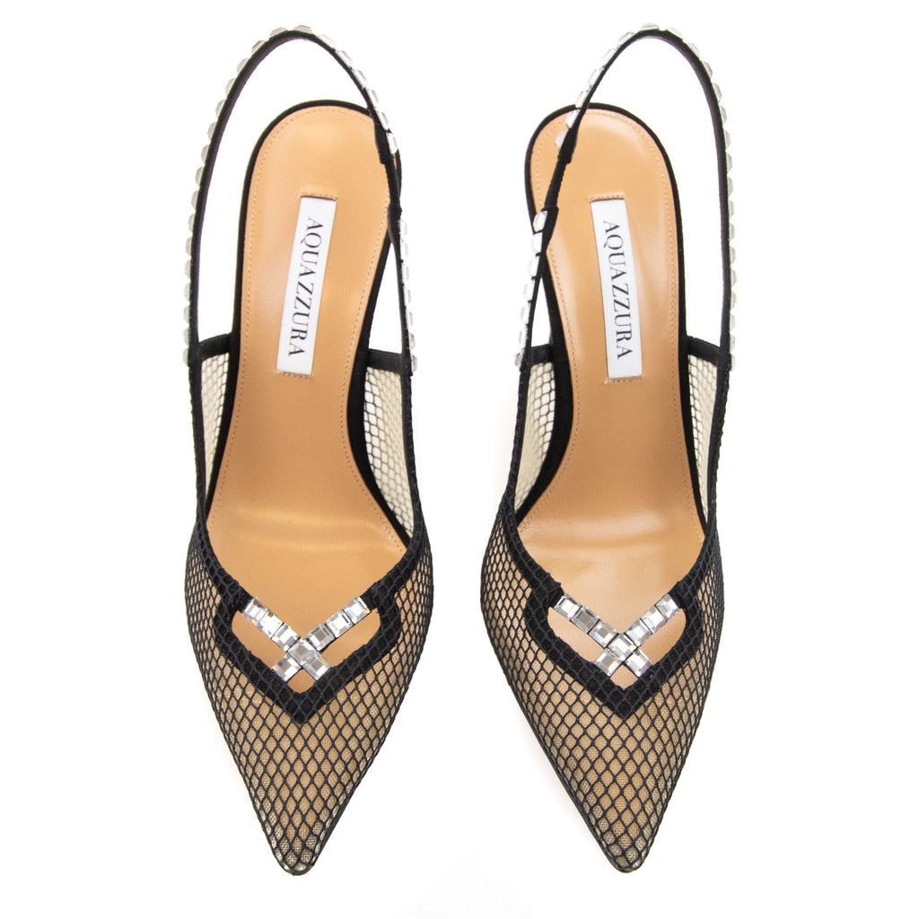 Aquazzura Forbidden Love Sling 105 Black