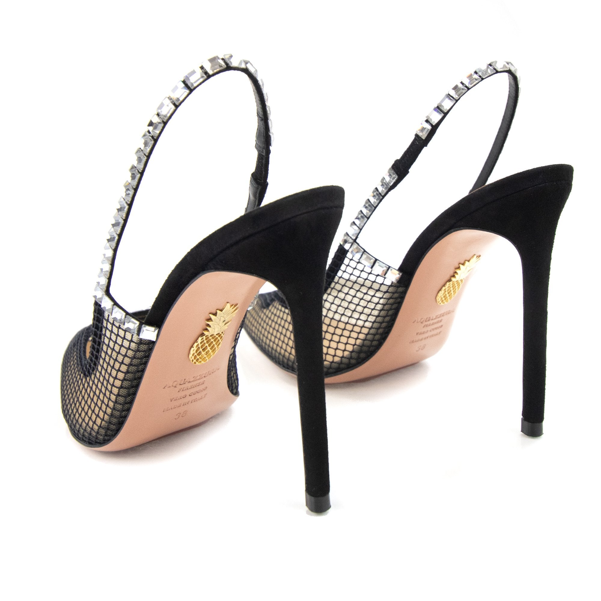 Aquazzura Forbidden Love Sling 105 Black