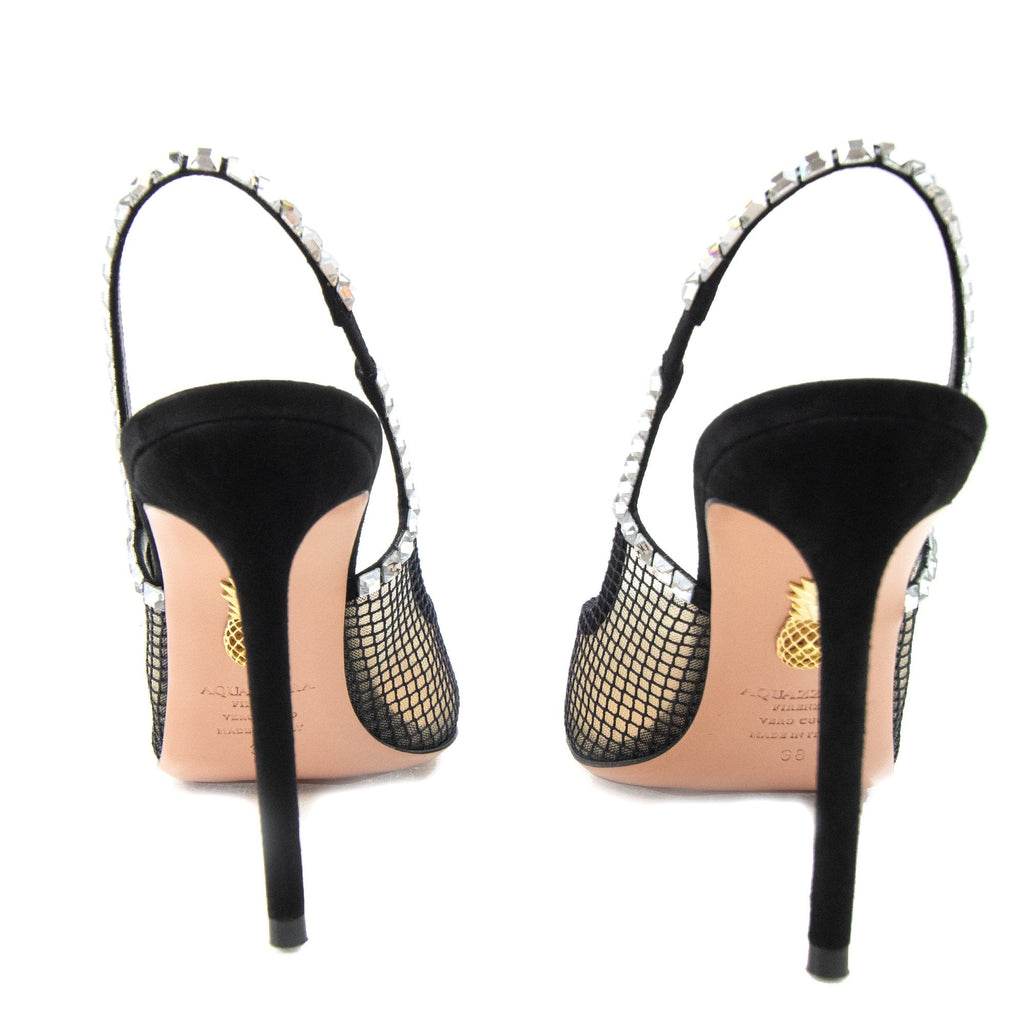 Aquazzura Forbidden Love Sling 105 Black