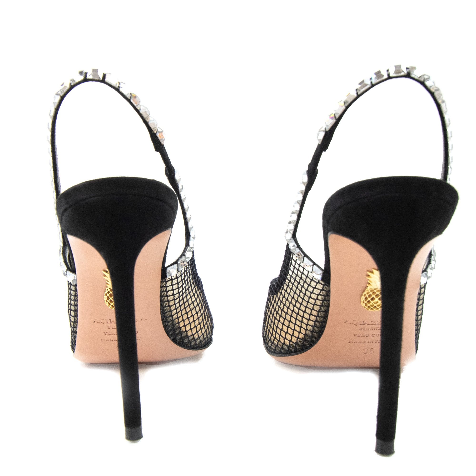 Aquazzura Forbidden Love Sling 105 Black